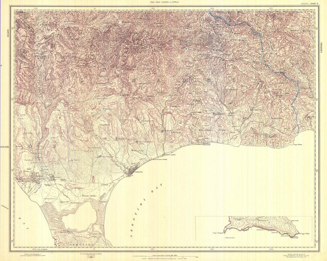 Χάρτης Λεμεσού 1885