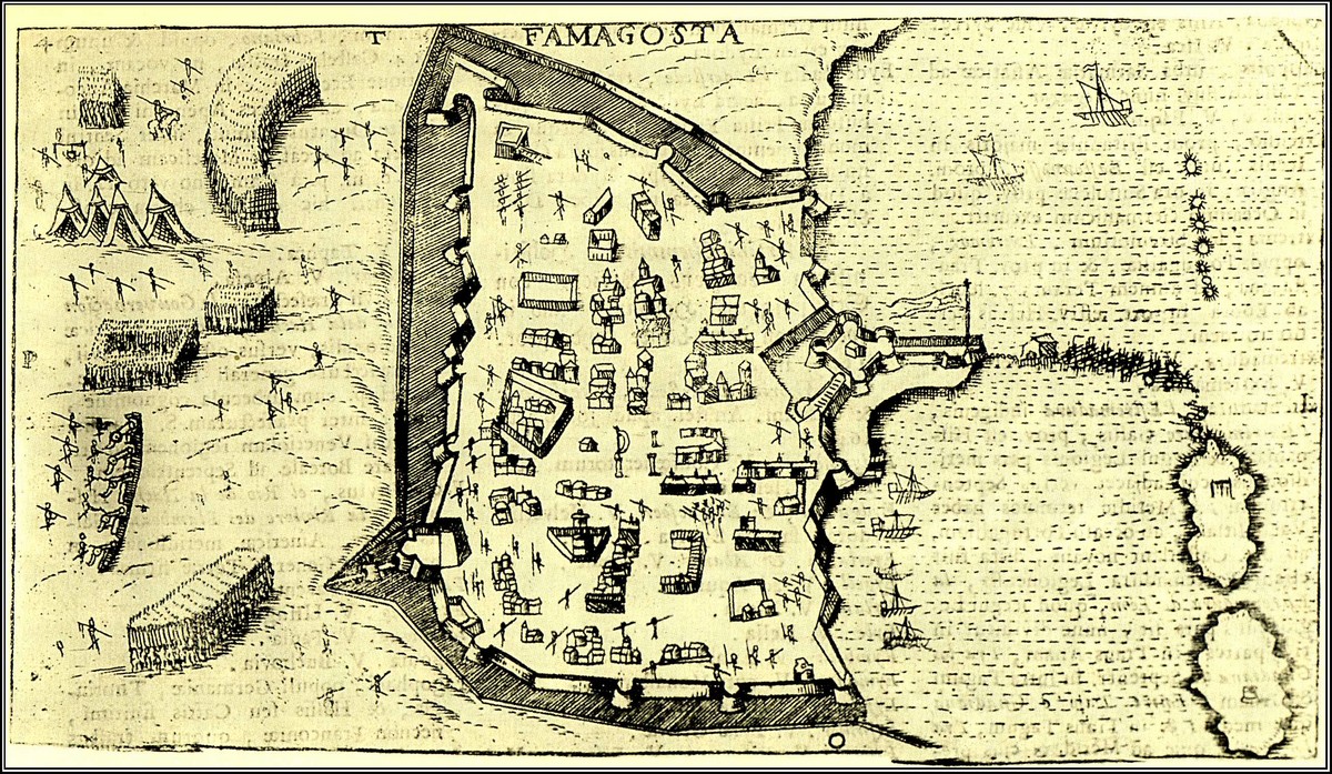 Alfonsus LASOR A VAREA (SAVONAROLA), 'Famagosta' (100x178mm) σελίδα 370,Universus Terrarum Orbis..., Patavia 1713. Λατινικά. 
