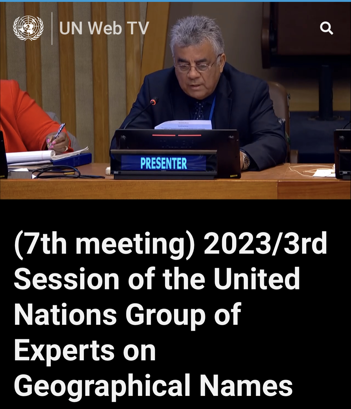 3rd Session of the United Nations Group of Expert on Geographical Names, United Nations, New York, May 1-5, 2023